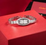 Cartier Tonneau Swiss C1Ct163 Quartz Movemenet 23*30mm Black/White Face Watch